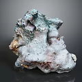 Organic Wooden Stone With Rough Surface And Blue Gray Brown Natural Texture
