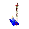 Offshore Drilling Platform Structure Featuring Tower and Marine Base Components