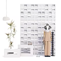 Simple Clothing Exterior Display Window Display Background Wall 3d model