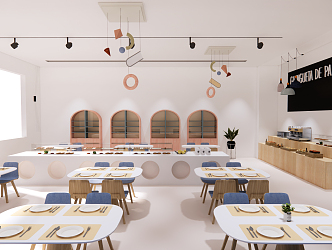 Modern Restaurant 3d model