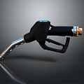 Gas Pump Nozzle With Metal Tip And Black Handle For Fuel Station Equipment