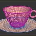 Modern Cup Pure Copper Tea Cup Metal Tea Cup Metal Cup 3d model