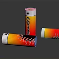 GIGABATTERY Batteries as Daily Use Appliances with Colorful Gradient Yellow Red Orange Design