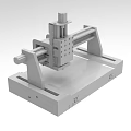 Industrial Equipment For Precision Machining With Metal Frame Linear Rails And Sliding Platform