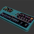 portable synthesizer mixer reverberator tuner mixer mixing equipment 3d model