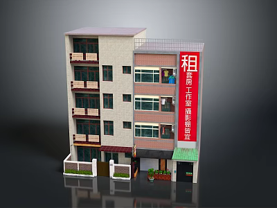 Apartment Building for Rent Featuring Comfortable Suites And Cozy Living Environment 3d model