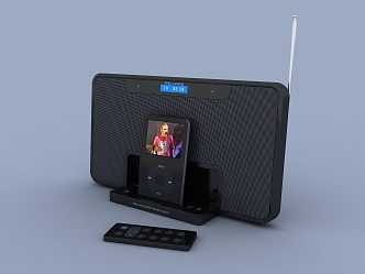 Audio Radio Small Speaker iPod Companion Outlander 3d model