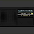 Gray Computer Device With Grid Panel Display Screen Control Knobs And ONGAKU 303