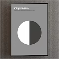 Objectivism Philosophy Concept Visualized With Simple Black And White Circle