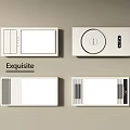 Exquisite Control Panels With Four Different Modern Designs And White Finish