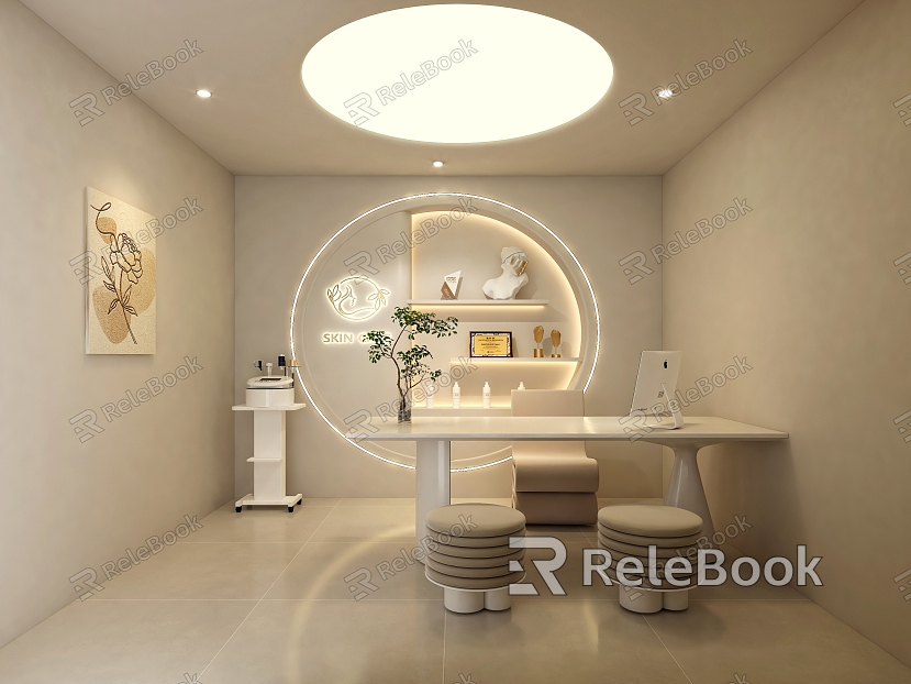 Beauty Negotiation Room Beauty Office Beauty Nail Shop Beauty Salon Design model