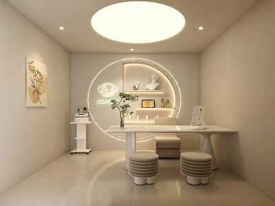 Beauty Negotiation Room Beauty Office Beauty Nail Shop Beauty Salon Design 3d model