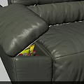 Light Green Leather Sectional Sofa With Reclining Seats And Modern Comfort Design
