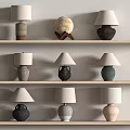 Quiet Wind Pottery Pot Table Lamp 3d model