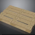 Wooden Pallet Storage Equipment With Slats And Holes For Logistics Use