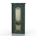 European style solid wood door interior door door 3d model