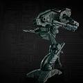 Futuristic Mechanical Structure With Robotic Arm Articulated Joints And Detailed Metal Components