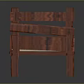 Wooden Bed Frame With Carved Headboard Footboard And Light Beige Mattress