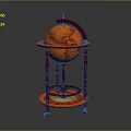 Globe Antique Globe Old Globe Retro Globe Game Item Game Props Game Equipment 3d model