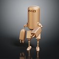 Modern Robot Gold Robot 3d model