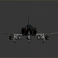 Camouflage Fighter Jet With Missiles Under Wings And Detailed Paint On Gray Display Background