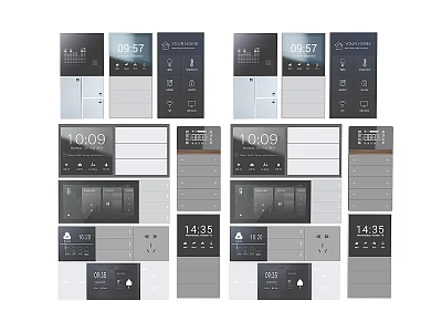 Hardware switch panel 3d model
