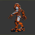 Modern Robot Assistant Small Robot Butler 3d model