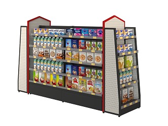 Shelf Convenience Store Shelf Meiyijia Nakajima Snacks Meiyijia Shelf Snacks Shelf Convenience Store 3d model