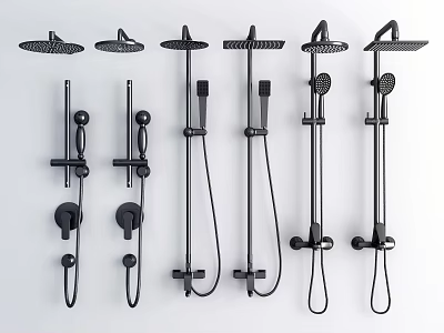 Modern Shower 3d model