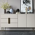 Light Luxury Sideboard 3d model