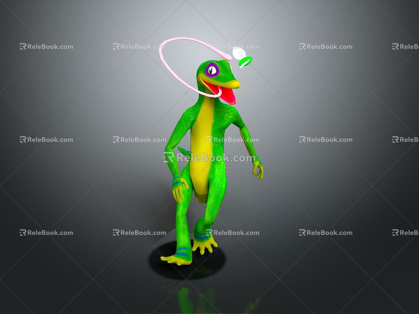 Lizard Anime Lizard Chameleon Cartoon Lizard Reptile Cold Blooded Animal Reptile Reptile Class 3d model