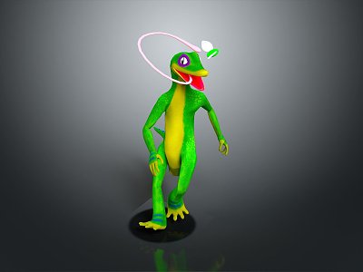 Lizard Anime Lizard Chameleon Cartoon Lizard Reptile Cold Blooded Animal Reptile Class model