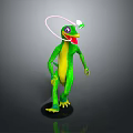 Lizard Anime Lizard Chameleon Cartoon Lizard Reptile Cold Blooded Animal Reptile Class 3d model