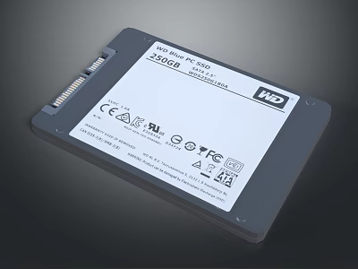 WD Internal Solid State Drive For Digital Device Storage Solutions 3d model