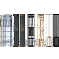 Various Modern Elevator Designs With Glass And Metal Frames For Interior Use
