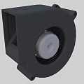 Industrial Blower with Square Housing and Metal Impeller Blades for Ventilation Systems