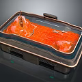 Insulated Commercial Food Display Equipment with Transparent Lid and Metal Frame for Catering Services