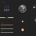 Modern Landscape Wall Lamps With Moon Design And 3000K 4500K 6000K Temperatures For Interior Lighting