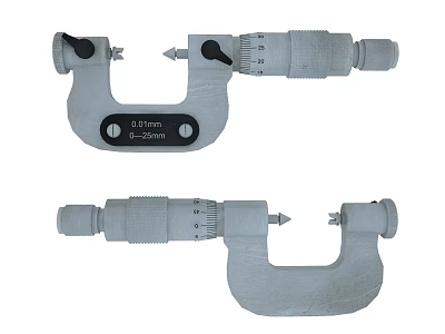 Hardware Tools Micrometers With 0.01mm Precision And 0-25mm Measurement Range Professional Measuring Instruments 3d model