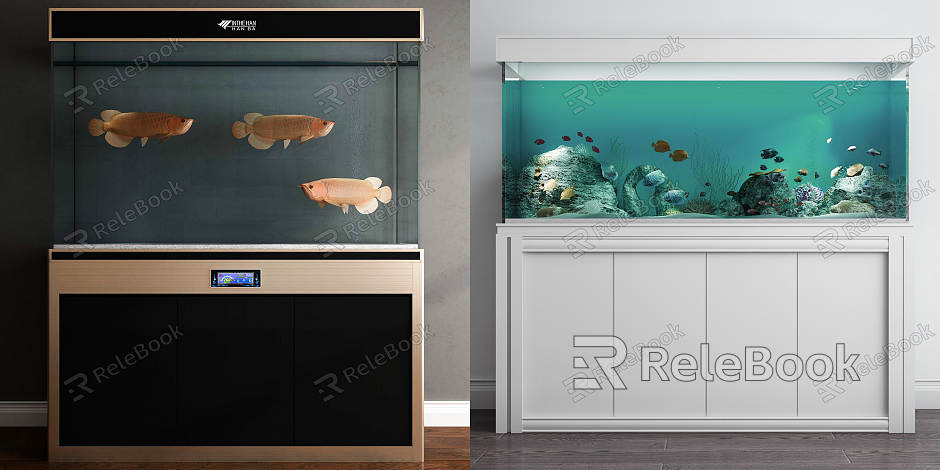 Modern fish tank fish tank combination model