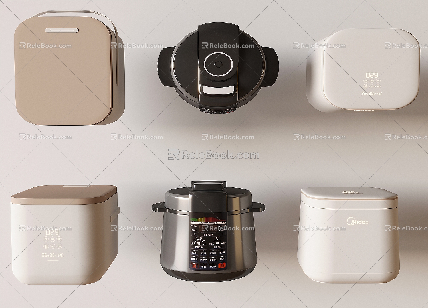 Electric rice cooker electric cooker intelligent rice cooker 3d model