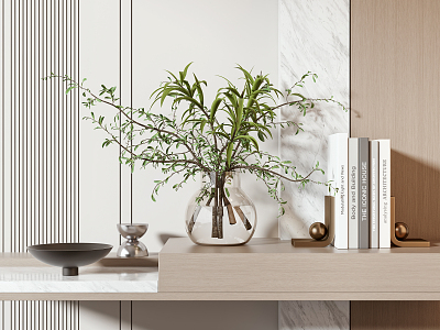 Modern vase ornaments model