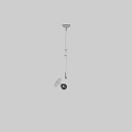 Modern Spherical Glass Pendant Light With Metal Frame And Illuminated Shade