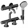 Modern Black Faucet Collection With Various Designs For Kitchen Bathroom Shower