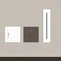 Modern Wall Lights With Square And Rectangular Design For Warm Illumination 3d model