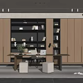Modern study 3d model