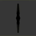 Fantasy Style Purple And Golden Sword With Decorative Hilt And Metallic Blade