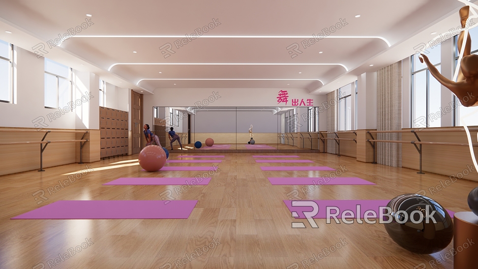 Modern Yoga Dance Studio model