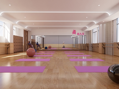 Modern Yoga Dance Studio model