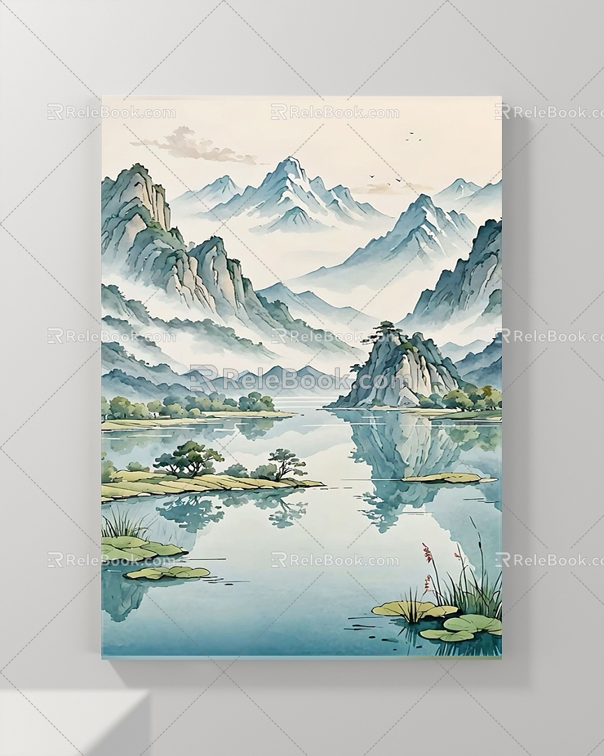 Decorative Painting Animal Painting Landscape Painting Abstract Painting Figure Painting 3d model